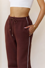 Base Fleece Straight Leg Sweatpants Brown