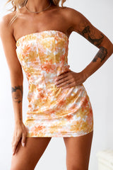 It's Heating Up Mini Dress Yellow