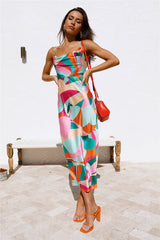 Runaway Mariposa Slip Dress Multi