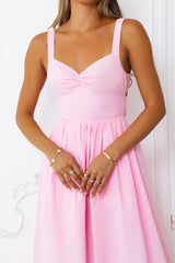 Sunshine Dreamer Midi Dress Pink