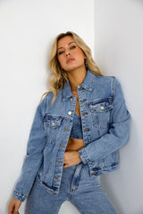 Dnm Denim Jacket Light Blue