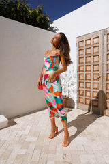 Runaway Mariposa Slip Dress Multi